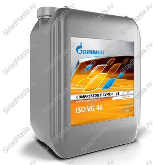 Компрессорное масло Gazpromneft Compressor F Synth 46 (канистра 20л)