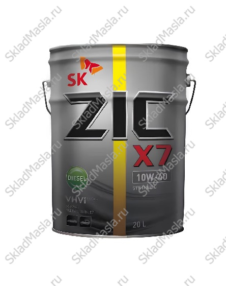 Моторное масло ZIC X7 Diesel 10W-40 API CI-4_SL ACEA E7 (ведро 20л)