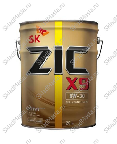 Моторное масло ZIC X9 5W-30 API SL ACEA A3_B4 (ведро 20л)