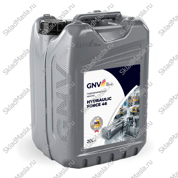 Масло гидравлическое GNV Hydraulic Force HLP 46 (канистра 20л)