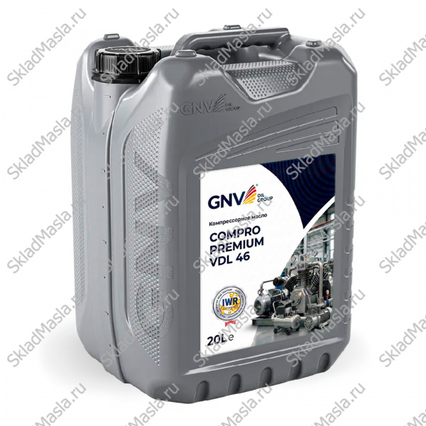 Масло компрессорное GNV Compro Premium VDL 46 (канистра 20л)