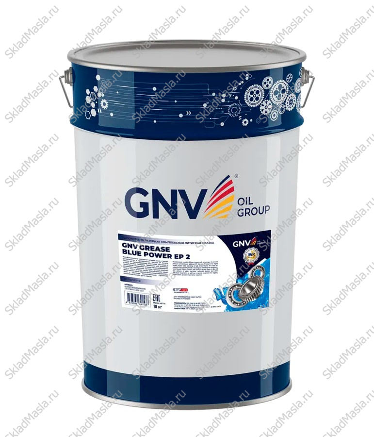 Смазка универсальная GNV Grease Blue Power EP 2 (ведро 18кг)