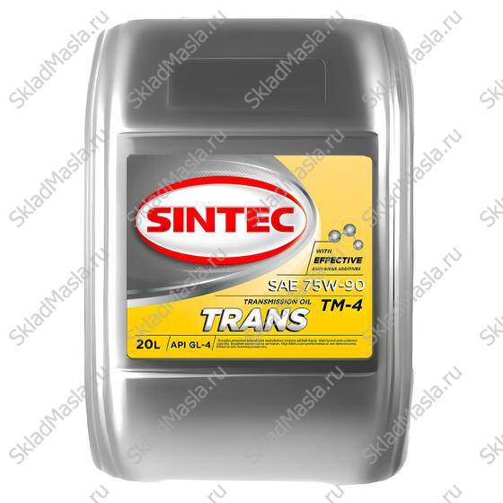 Трансмиссионное масло Sintec Trans ТМ-4 75W-90 API GL-4 (канистра 20л)
