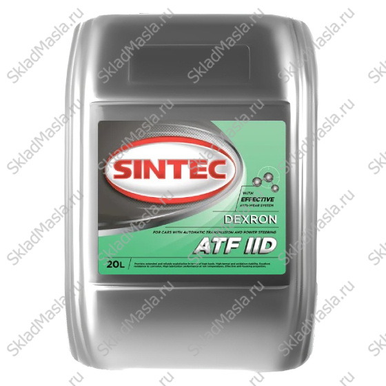 Трансмиссионное масло Sintec ATF Dexron IID (канистра 20л)