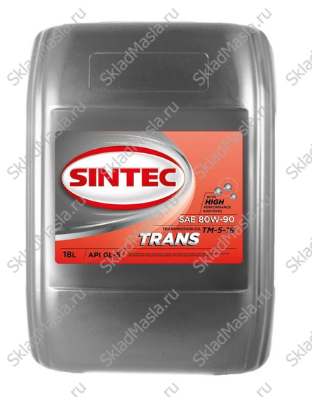Трансмиссионное масло Sintec ТАД-17И ТМ-5 80W-90 API GL-5 (канистра 20л)