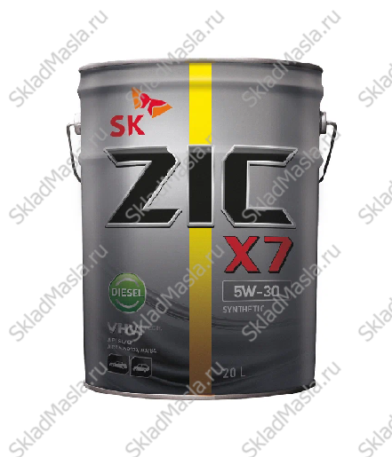 Моторное масло ZIC X7 Diesel 5W-30 API SL_CF ACEA A3_B4 (канистра 20л)