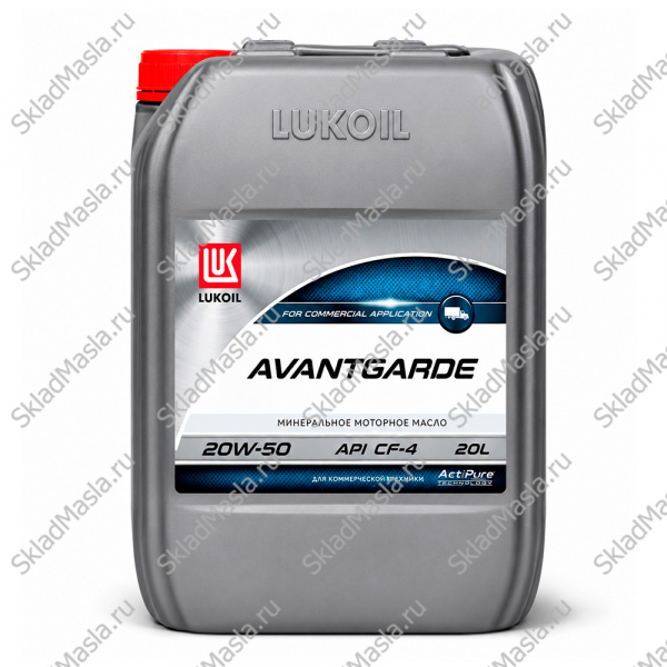 Моторное масло Лукойл Авангард 20W-50 API CF-4_SG (канистра 20л)