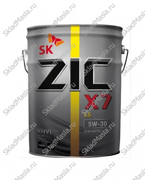 Моторное масло ZIC X7 LS 5W-30 API SN ACEA C3 (ведро 20л)