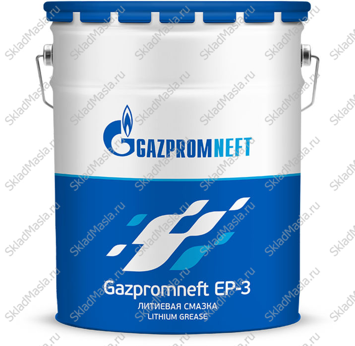 Смазка многоцелевая водостойкая Gazpromneft EP 3 минеральная (ведро 18кг)