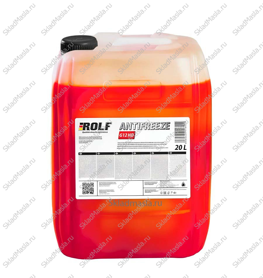 Антифриз Rolf HD G12+ концентрат красный (канистра 20кг)