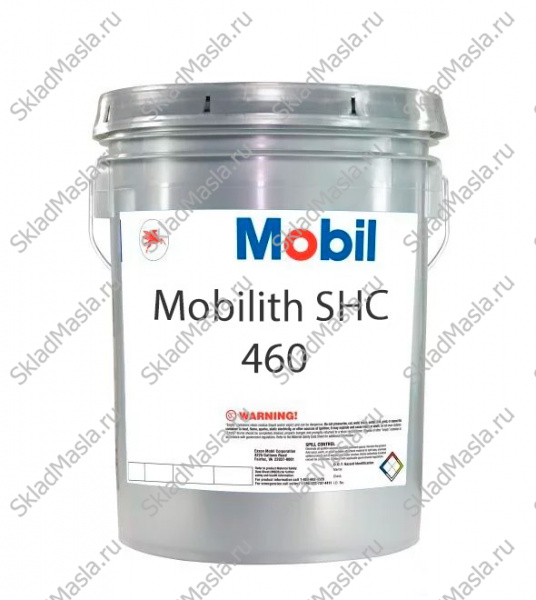 Смазка многофункциональная водостойкая Mobil Mobilith SHC 460 EP 1.5 (ведро 16кг)