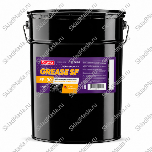 Смазка универсальная OilWay Grease SF EP 00 (ведро 17кг)