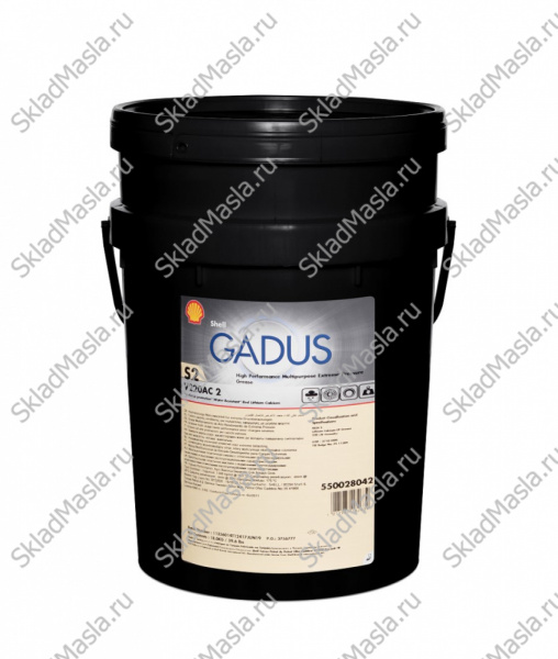 Смазка многофункциональная универсальная Shell Gadus S3 V220C EP 2 (ведро 18кг)