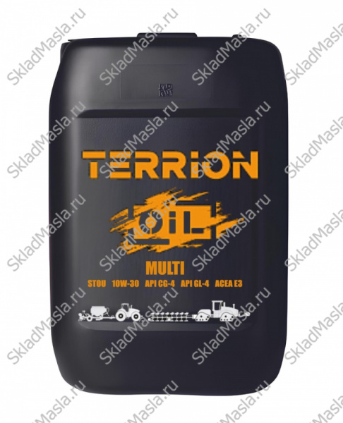 Масло трансмиссионно-гидравлическое TERRION MULTI STOU 10W-30 API CG-4_GL-4 ACEA E3 (канистра 20л)