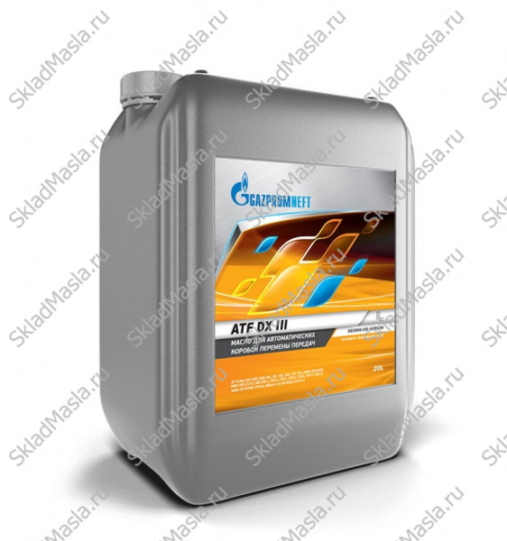 Трансмиссионное масло Gazpromneft ATF DX III Standard (канистра 20л)