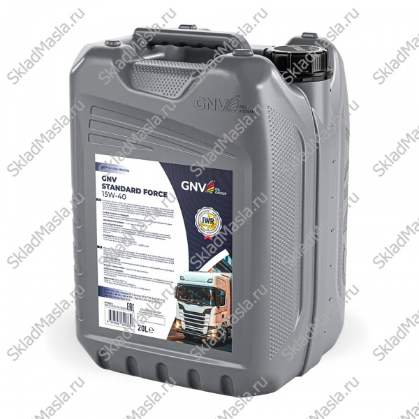Моторное масло GNV Standard Force 15W-40 API CI-4 ACEA E7 (20л)
