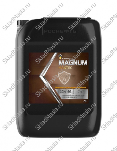 Моторное масло Роснефть Magnum Maxtec 10W-40 API SL_CF (канистра 20л)