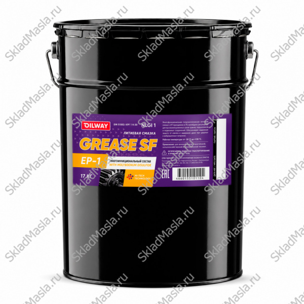 Смазка универсальная OilWay Grease SF EP 1 (ведро 17кг)