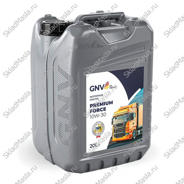 Моторное масло GNV Premium Force 10W-30 API CI-4_SL ACEA E7 (канистра 20л)