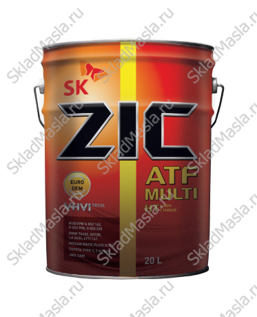 Трансмиссионное масло ZIC ATF Multi HT Dexron III (канистра 20л)