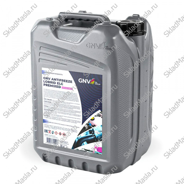 Антифриз GNV Antifreeze Lobrid ELC Premixed G12++ -40 фиолетовый (20кг)