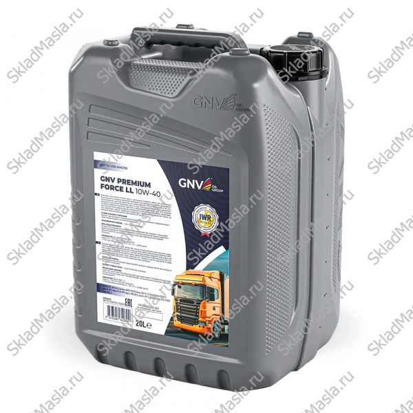 Моторное масло GNV Premium Force LL 10W-40 API CI-4 ACEA E4_E7 (20л)