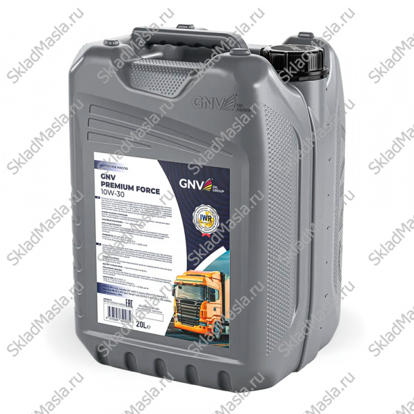 Моторное масло GNV Premium Force 10W-30 API CI-4_SL ACEA E7 (20л)