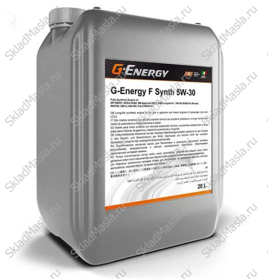 Моторное масло Gazpromneft G-Energy F Synth 5W-30 API SP_CF ACEA A3_B4 (канистра 20л)
