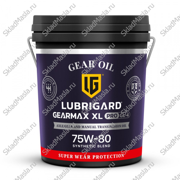 Трансмиссионное масло Lubrigard Gearmax XL PRO 75W-80 API GL-4 (канистра 19л)