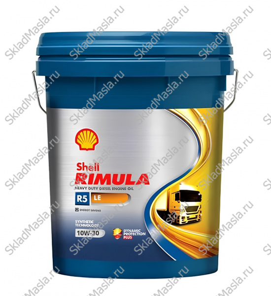 Моторное масло Shell Rimula R5 LE 10W-30 API CK-4_SN ACEA E9_E7 (канистра 20л)