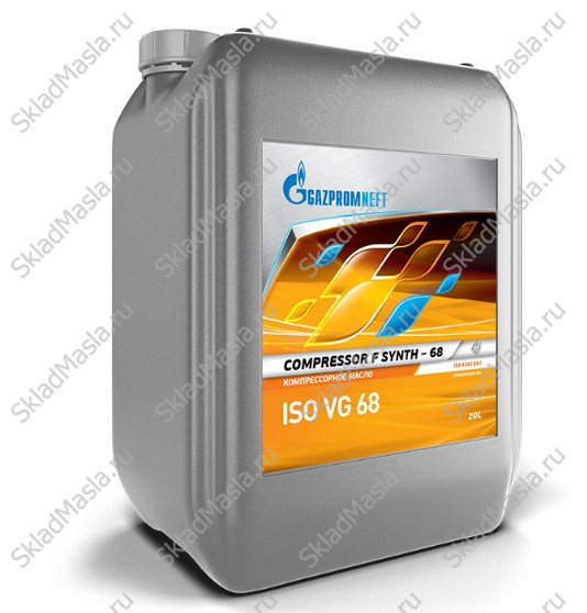 Компрессорное масло Gazpromneft Compressor F Synth 68 (канистра 20л)