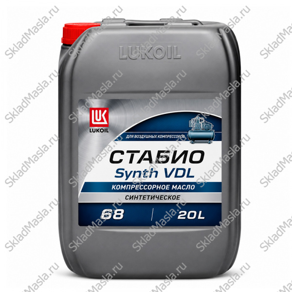 Масло компрессорное Лукойл Стабио Synth VDL 68 (канистра 20л)