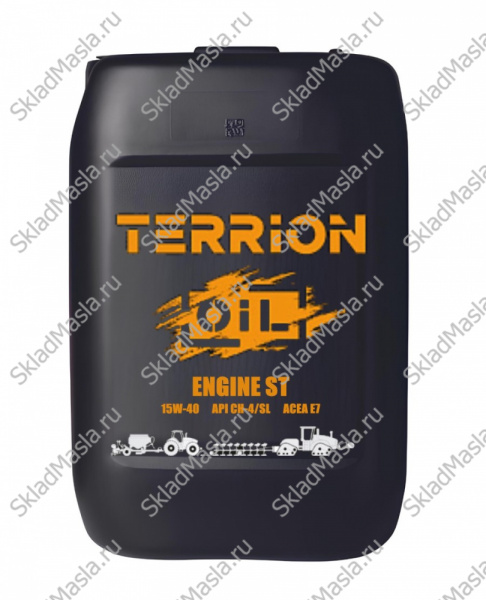 Моторное масло TERRION ENGINE ST 15W-40 API CI-4_SL ACEA E7_Е5_E3 (канистра 20л)