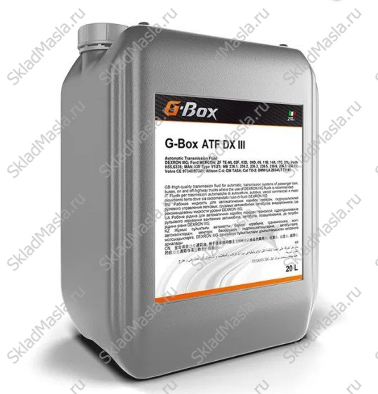 Трансмиссионное масло Gazpromneft G-Box ATF DX III (канистра 20л)