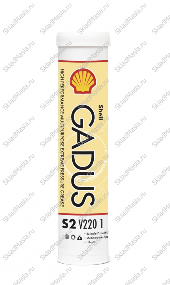Смазка универсальная многоцелевая Shell Gadus S2 V220 EP 1 (туба 400г)