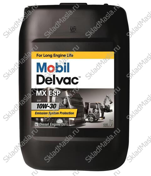 Моторное масло Mobil Delvac MX ESP 10W-30 API CK-4_SN ACEA E9_E7 (канистра 20л)