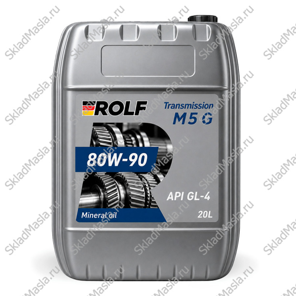 Трансмиссионное масло Rolf Transmission M5 G 80W-90 API GL-4 (канистра 20л)