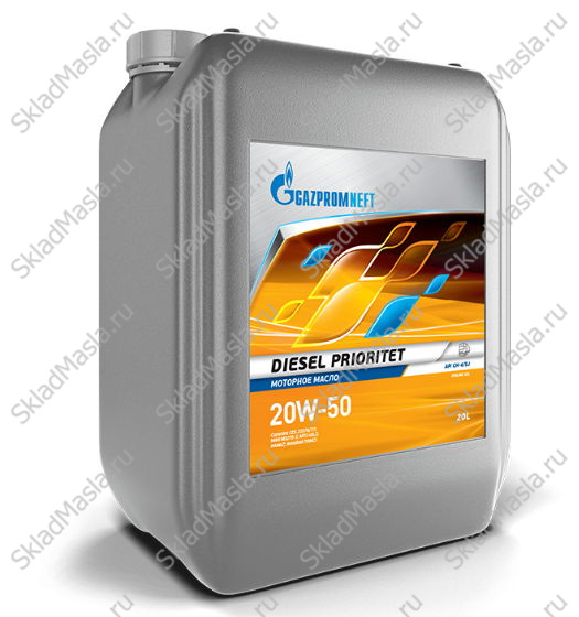 Моторное масло Gazpromneft Diesel Prioritet 20W-50 API CH-4_SJ (канистра 20л)