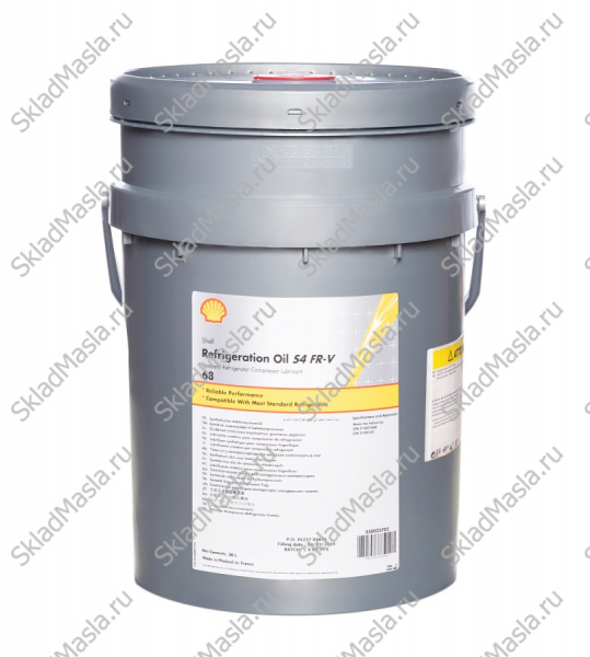 Холодильное масло Shell Refrigeration Oil S4 FR-V 68 (канистра 20л)
