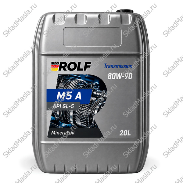 Трансмиссионное масло Rolf Transmission M5 A 80W-90 API GL-5 (канистра 20л)