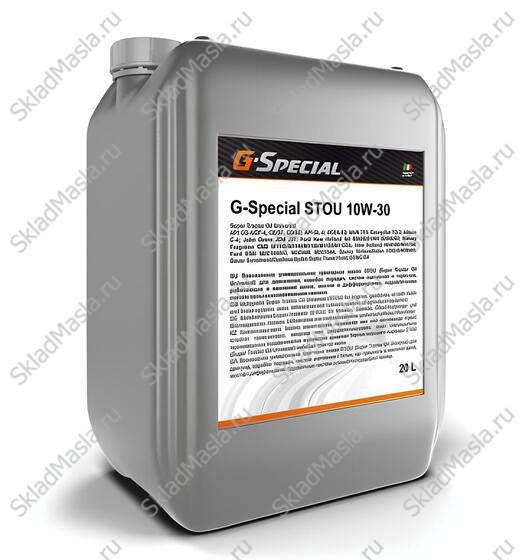 Масло трансмиссионно-гидравлическое Gazpromneft G-Special STOU 10W-30 API CG-4_GL-4 ACEA E3 (канистра 20л)