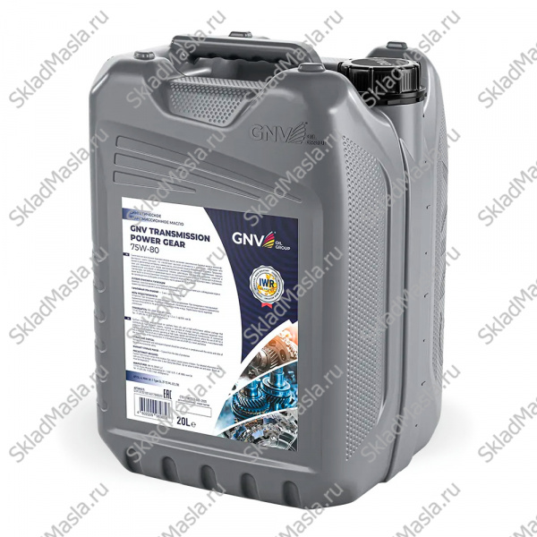 Трансмиссионное масло GNV Transmission Power Gear 75W-80 API GL-4 (20л)