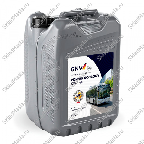 Моторное масло GNV Power Ecology 10W-40 API CF (канистра 20л)