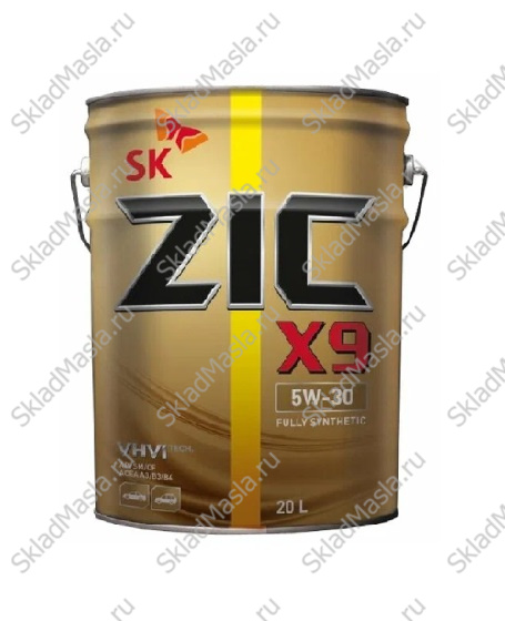 Моторное масло ZIC X9 5W-40 API SP ACEA A3_B4 (ведро 20л)