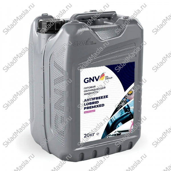 Антифриз GNV Antifreeze Lobrid Premixed G12++ -40 фиолетовый (канистра 20кг)