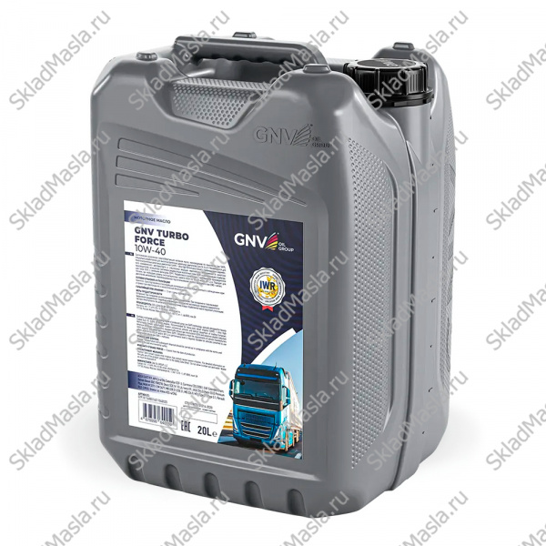 Моторное масло GNV Turbo Force 10W-40 API CJ-4_SN ACEA E6_E7_E9 (20л)