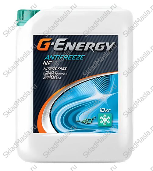 Антифриз Gazpromneft G-Energy Antifreeze NF 40 зеленый (канистра 10кг)