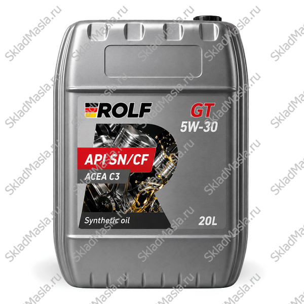 Моторное масло Rolf GT 5W-30 API SN_CF ACEA C3 (канистра 20л)