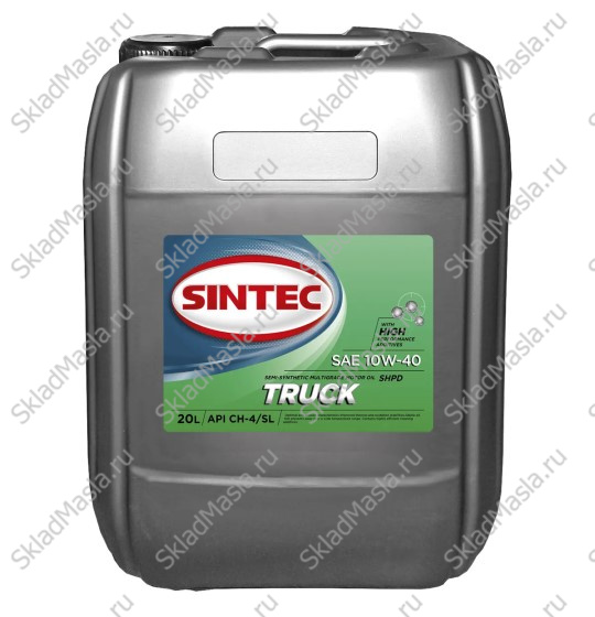 Моторное масло Sintec Truck 10W-40 API CH-4_SL (канистра 20л)