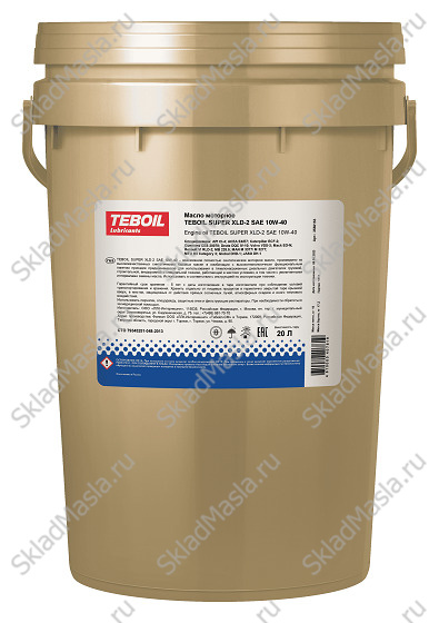 Моторное масло Teboil Super XLD-2 10W-40 API CI-4 ACEA E4_E7 (ведро 20л)